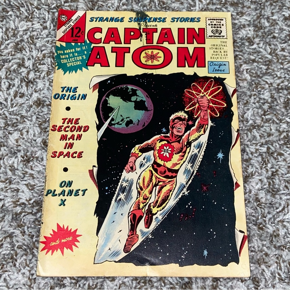 VINTAGE 1965 CAPTAIN ATOM KEY ORIGIN! Charlton Comics Silver Age #75